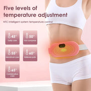 Menstrual Period Pain Relief Device 5-Level Heating Pad Eletric Massager Abdominal Vibrator for Women Physiotherapy Belly Warmer-Health Wisdom™