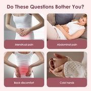 Menstrual Period Pain Relief Device 5-Level Heating Pad Eletric Massager Abdominal Vibrator for Women Physiotherapy Belly Warmer-Health Wisdom™