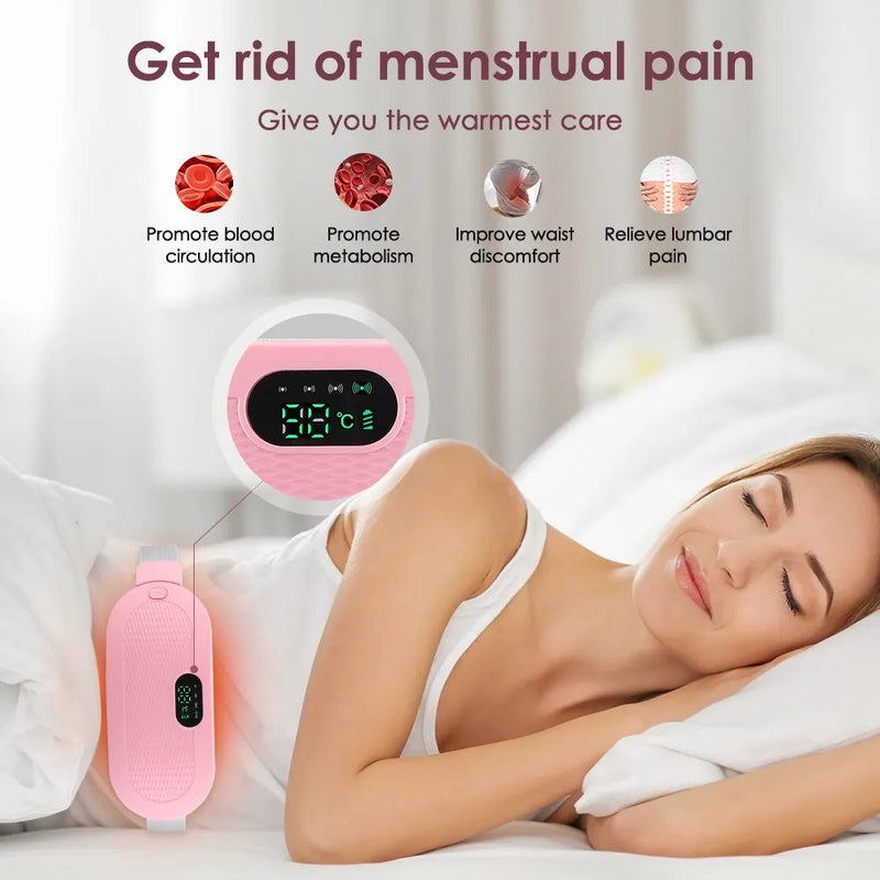 Menstrual Period Pain Relief Device 5-Level Heating Pad Eletric Massager Abdominal Vibrator for Women Physiotherapy Belly Warmer-Health Wisdom™