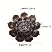Metal Zen Lotus Buddha Incense Burner Incense Diffuser Incense Stick Holder Censer Buddhist Aromatherapy Use In Office Teahouse-Health Wisdom™