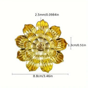 Metal Zen Lotus Buddha Incense Burner Incense Diffuser Incense Stick Holder Censer Buddhist Aromatherapy Use In Office Teahouse-Health Wisdom™