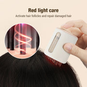 Microcurrent Head Scalp Massage Comb Head Scratcher LED Light Vibration 6ml Serum Oil Applicator Hair Growth Waterproof-Health Wisdom™