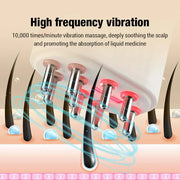 Microcurrent Head Scalp Massage Comb Head Scratcher LED Light Vibration 6ml Serum Oil Applicator Hair Growth Waterproof-Health Wisdom™