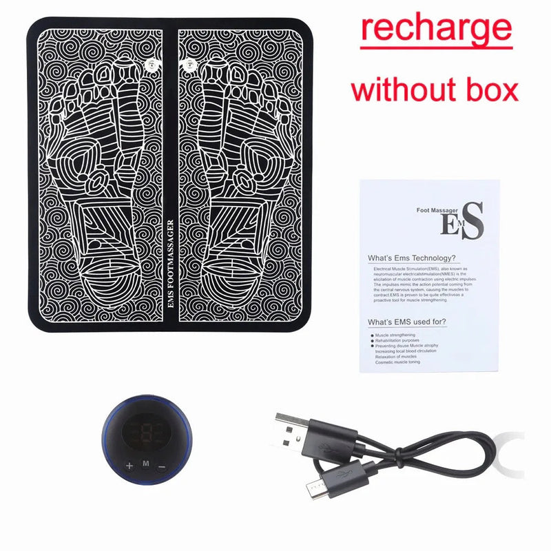 Motion Ciser Foot Massager Device Reflexology TENS Physiotherapy Electric Muscle Stimulator Circulation Booster for Feet and Leg-Health Wisdom™