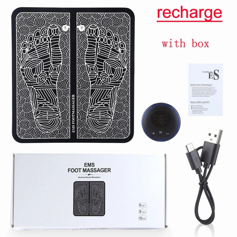 Motion Ciser Foot Massager Device Reflexology TENS Physiotherapy Electric Muscle Stimulator Circulation Booster for Feet and Leg-Health Wisdom™