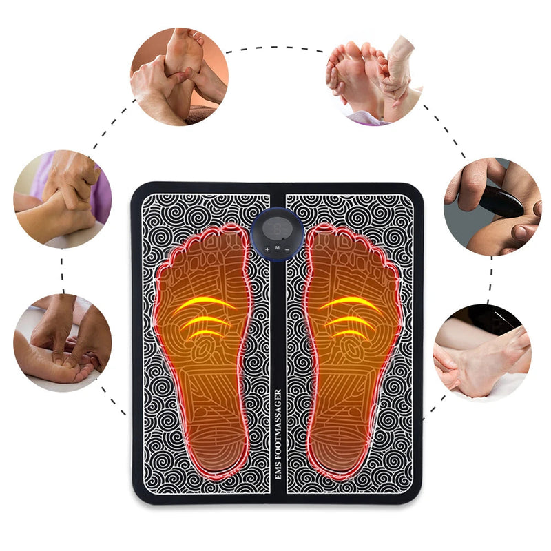 Motion Ciser Foot Massager Device Reflexology TENS Physiotherapy Electric Muscle Stimulator Circulation Booster for Feet and Leg-Health Wisdom™
