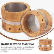 Moxibustion Box Adjustable Temperature Moxa Heat Tank with Wearable Rope Moxa Box Pain Relief Moxa Cone Burner Warm Massager-Health Wisdom™