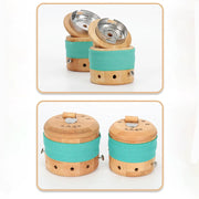 Moxibustion Box Adjustable Temperature Moxa Heat Tank with Wearable Rope Moxa Box Pain Relief Moxa Cone Burner Warm Massager-Health Wisdom™