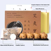 Moxibustion Box Moxa Sticks Mini Mugwort Tube Burner Acupuncture Therapy Point Body Warm Massage Heating Treatment Pain Relief-Health Wisdom™