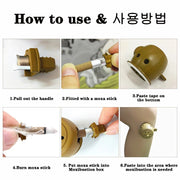 Moxibustion Box Moxa Sticks Mini Mugwort Tube Burner Acupuncture Therapy Point Body Warm Massage Heating Treatment Pain Relief-Health Wisdom™