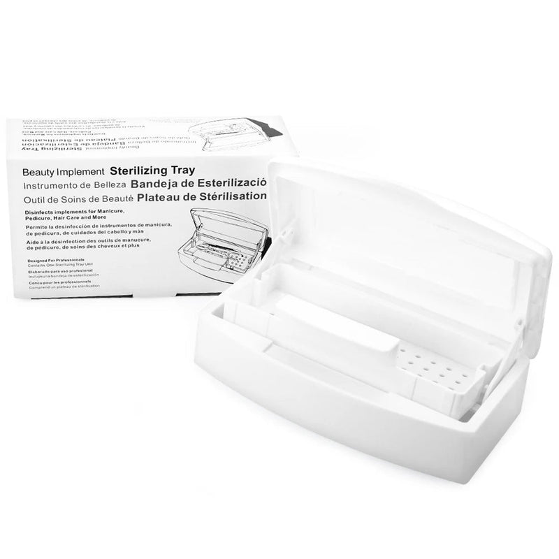 Nail Art Sterilizer Tray Disinfection Box Sterilizing Clean Nail Art Salon Manicure Implement Sanitize Equipment Cleaner Tools-Health Wisdom™