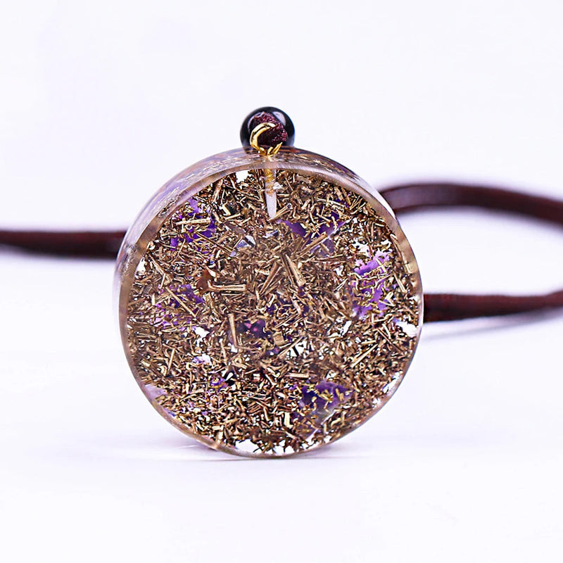 Natural Amethyst Orgone Pendant Chakra Necklace Women Men Healing Energy Orgonite Meditation Jewelry Amulet-Health Wisdom™
