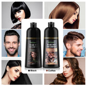 Natural Brown Hair Color Permanent Hair Coloring Shampoo Long Lasting Black Hair Dye Shampoo For Women Men Professional Dye-Health Wisdom™