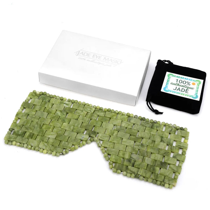 Natural Jade Face Mask Cold Therapy Jade Mask Cooling Sleep Eye Mask Relief Eye Cover Beauty Massage Tools Face Cooling Massager-Health Wisdom™