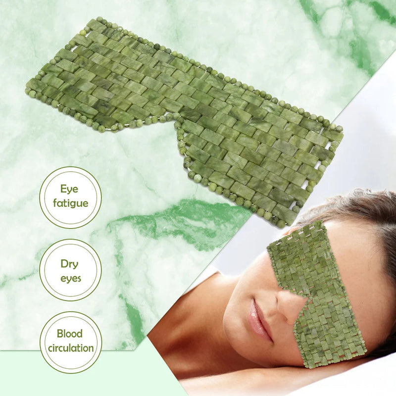Natural Jade Face Mask Cold Therapy Jade Mask Cooling Sleep Eye Mask Relief Eye Cover Beauty Massage Tools Face Cooling Massager-Health Wisdom™