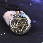 Natural Labradorite Orgonite Pendant Reiki Crystal Energy Orgone Necklace Chakra Stone Resin Yoga Healing Jewelry For Women Men-Health Wisdom™