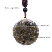 Natural Labradorite Orgonite Pendant Reiki Crystal Energy Orgone Necklace Chakra Stone Resin Yoga Healing Jewelry For Women Men-Health Wisdom™