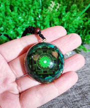 Natural Malachite Chakra Pendant Yoga Meditation Reiki Healing Crystal Orgonite Spiritual Energy Necklace-Health Wisdom™
