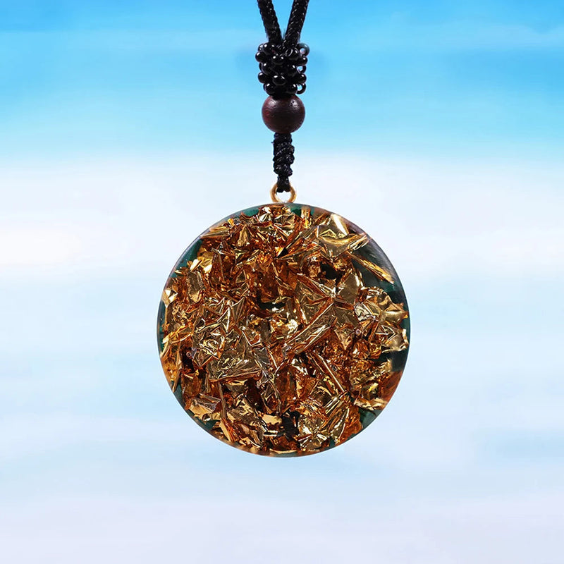 Natural Malachite Chakra Pendant Yoga Meditation Reiki Healing Crystal Orgonite Spiritual Energy Necklace-Health Wisdom™
