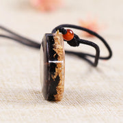Natural Obsidian Necklace Reiki Garnet Energy Orgonite Converter Healing Yoga Necklace Orgone Gift For Women Amulet Jewelry-Health Wisdom™