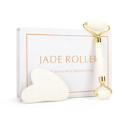 Natural Rose Quartz Roller Facial Jade Roller Stone Gua sha Scraper Face Lifting Massage Skin Eye Body Massager Beauty Care Tool-Health Wisdom™