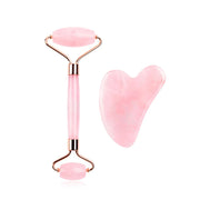 Natural Rose Quartz Roller Facial Jade Roller Stone Gua sha Scraper Face Lifting Massage Skin Eye Body Massager Beauty Care Tool-Health Wisdom™