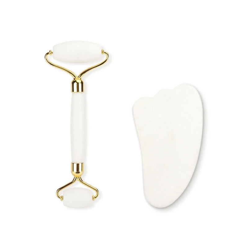 Natural Rose Quartz Roller Facial Jade Roller Stone Gua sha Scraper Face Lifting Massage Skin Eye Body Massager Beauty Care Tool-Health Wisdom™