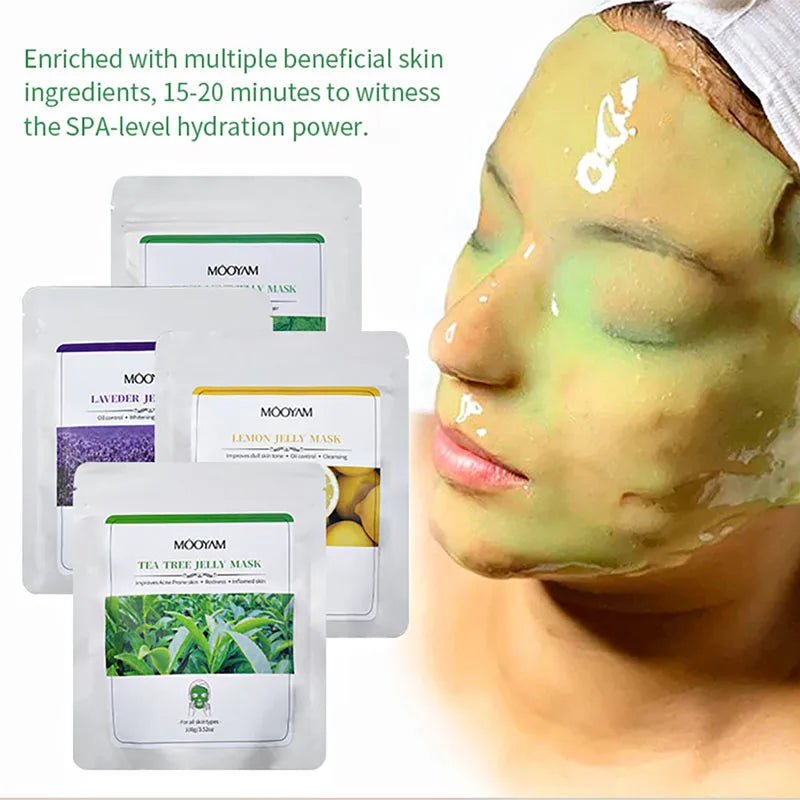 Natural Soft Hydro Jelly Mask Powder Peel Off Rubber Face Masks Facial SPA Whitening Rose Collagen Hyaluronic Acid Skin Care-Health Wisdom™