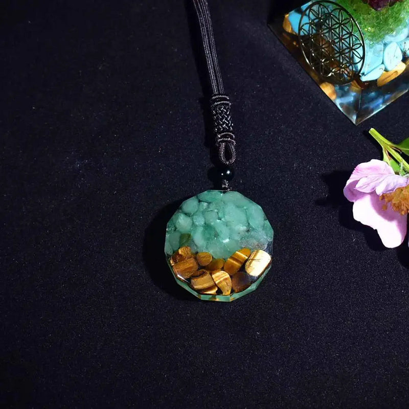 Natural Stone Pendant Meditation Crystal Orgonite Chakra Energy Crystal Pendant Meditation Healing Yoga Orgone Pendant For Men Women Gift-Health Wisdom™