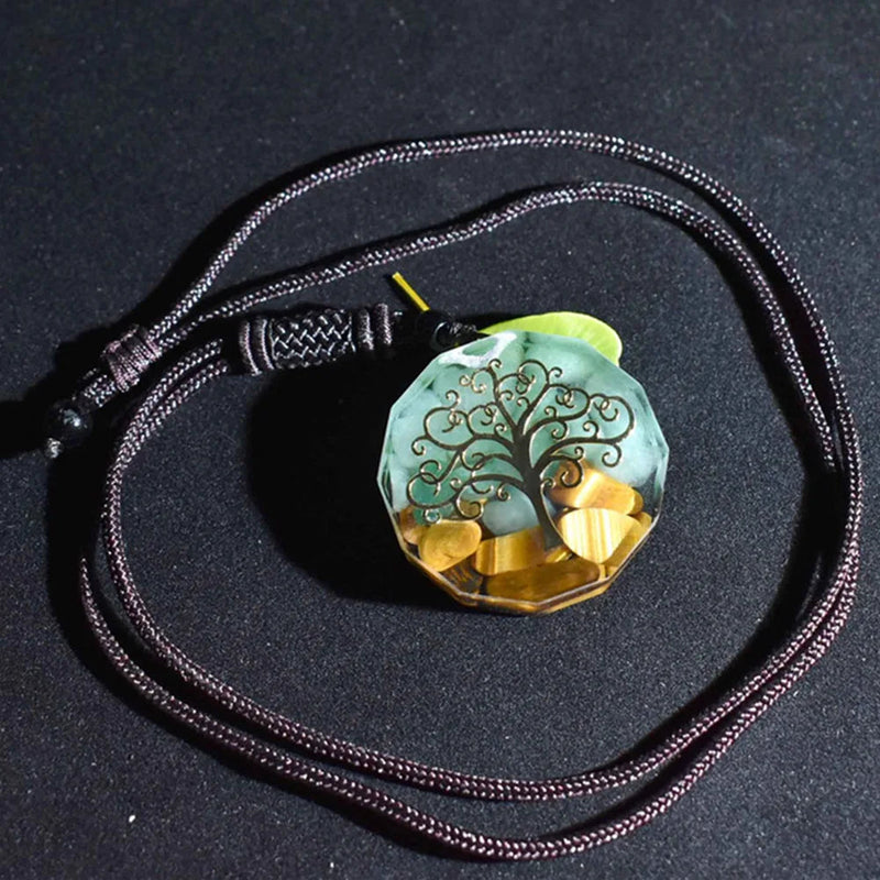 Natural Stone Pendant Meditation Crystal Orgonite Chakra Energy Crystal Pendant Meditation Healing Yoga Orgone Pendant For Men Women Gift-Health Wisdom™