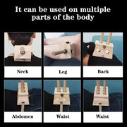 Nature Oak Moxibustion Burner Box Warm Acupuntura Massage Therapy Moxa Stick Neck Knee Body Acupoint Massager 8mm Thickness-Health Wisdom™
