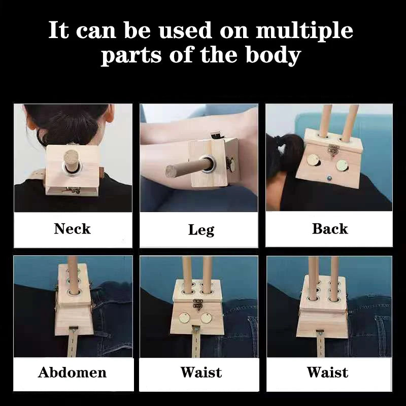 Nature Oak Moxibustion Burner Box Warm Acupuntura Massage Therapy Moxa Stick Neck Knee Body Acupoint Massager 8mm Thickness-Health Wisdom™