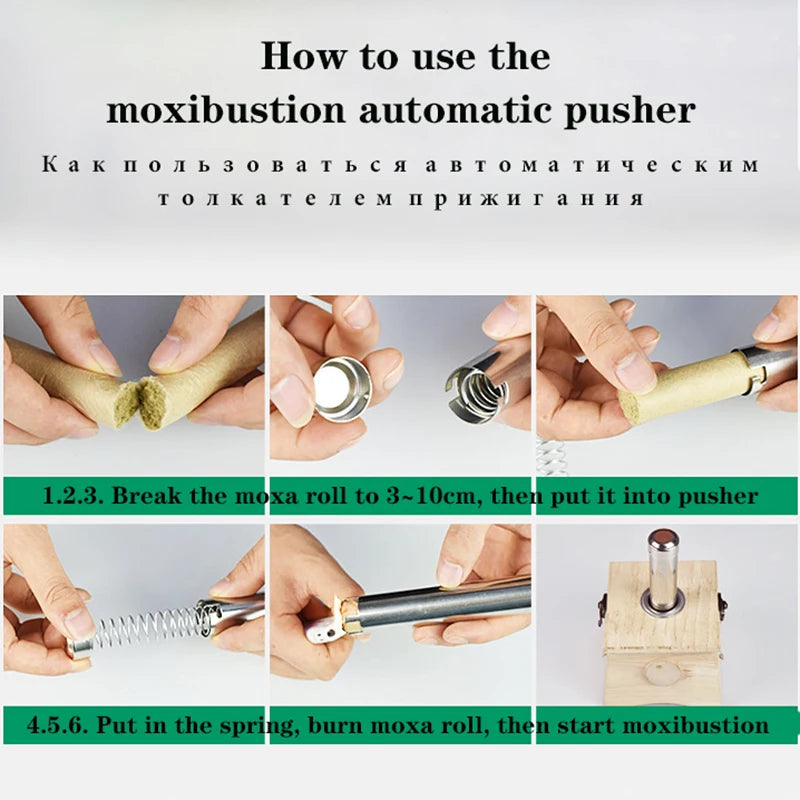 Nature Oak Moxibustion Burner Box Warm Acupuntura Massage Therapy Moxa Stick Neck Knee Body Acupoint Massager 8mm Thickness-Health Wisdom™