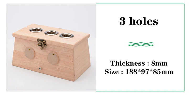 Nature Oak Moxibustion Burner Box Warm Acupuntura Massage Therapy Moxa Stick Neck Knee Body Acupoint Massager 8mm Thickness-Health Wisdom™