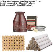New Design Ceramic Moxibustion Burner Available for 20cm Moxa Roll Warm Massage Chinese Herb Scraping Therapy Hot Compress-Health Wisdom™