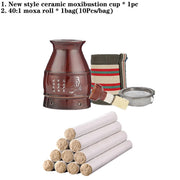 New Design Ceramic Moxibustion Burner Available for 20cm Moxa Roll Warm Massage Chinese Herb Scraping Therapy Hot Compress-Health Wisdom™