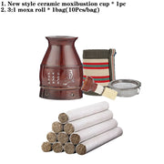 New Design Ceramic Moxibustion Burner Available for 20cm Moxa Roll Warm Massage Chinese Herb Scraping Therapy Hot Compress-Health Wisdom™