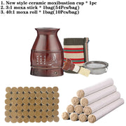 New Design Ceramic Moxibustion Burner Available for 20cm Moxa Roll Warm Massage Chinese Herb Scraping Therapy Hot Compress-Health Wisdom™