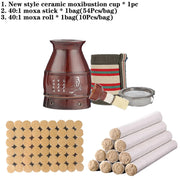 New Design Ceramic Moxibustion Burner Available for 20cm Moxa Roll Warm Massage Chinese Herb Scraping Therapy Hot Compress-Health Wisdom™