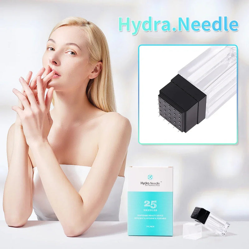 New Integrated Design Hydra Needle 25 pins Derma Stamp Microneedle Therapy New Hydro dermastamp for Skin Rejuvenation-Health Wisdom™