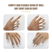 New Practice Hand for Nails Silicone Nail Art Practice Equipment False Hand Soft Training Display Model Hands Prosthetic Hands-Health Wisdom™