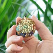 Om Symbol Orgone Pendant 7 Chakra Metatron Cube Orgonite Necklace Crystal Orgonite Healing Necklace For Men And Women-Health Wisdom™