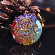 Orgone Energy Rainbow Pendant Necklace Spiritual Orgonite Crystal Healing 7 Chakra Stone Radiation Reiki Jewelry-Health Wisdom™