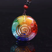 Orgonite Pendant 7 Chakra Orgone Natural Stone Necklace Revitalization Relaxation Energy Orgone Enhancing Crystal Necklace-Health Wisdom™