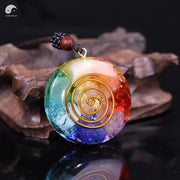 Orgonite Pendant 7 Chakra Orgone Natural Stone Necklace Revitalization Relaxation Energy Orgone Enhancing Crystal Necklace-Health Wisdom™