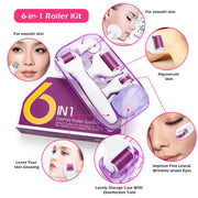 Original DRS 4/5/6in1 Derma Roller Needle Microdermabrasion Facial Roller Microneedle Kit for Skin Care Rejuvenation-Health Wisdom™