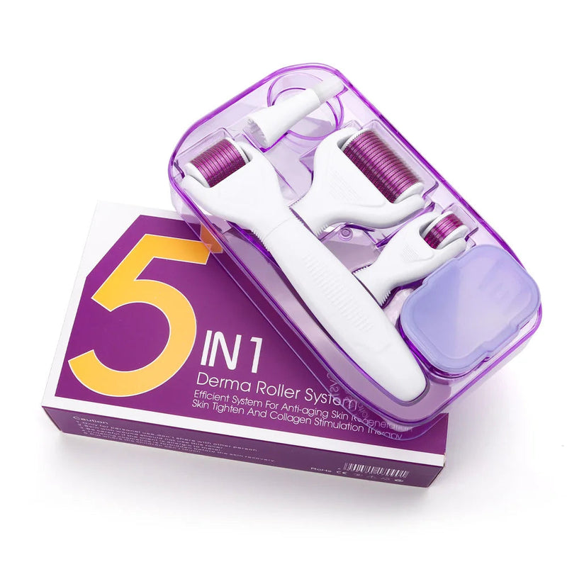 Original DRS 4/5/6in1 Derma Roller Needle Microdermabrasion Facial Roller Microneedle Kit for Skin Care Rejuvenation-Health Wisdom™