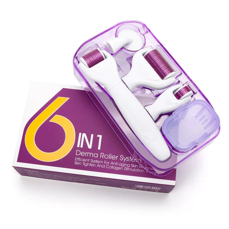 Original DRS 4/5/6in1 Derma Roller Needle Microdermabrasion Facial Roller Microneedle Kit for Skin Care Rejuvenation-Health Wisdom™