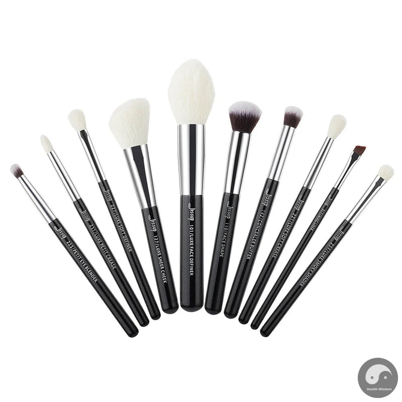 Perfect 10pcs Makeup Brushes Set Beauty tools Make up Brush Cosmetic Foundation Powder Definer Blending Eyeshadow Wing Liner-Health Wisdom™
