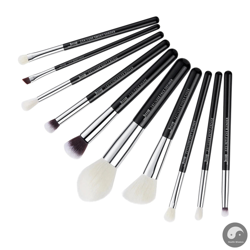 Perfect 10pcs Makeup Brushes Set Beauty tools Make up Brush Cosmetic Foundation Powder Definer Blending Eyeshadow Wing Liner-Health Wisdom™